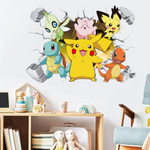 Cartoon Pikachu & Gang Wall Sticker