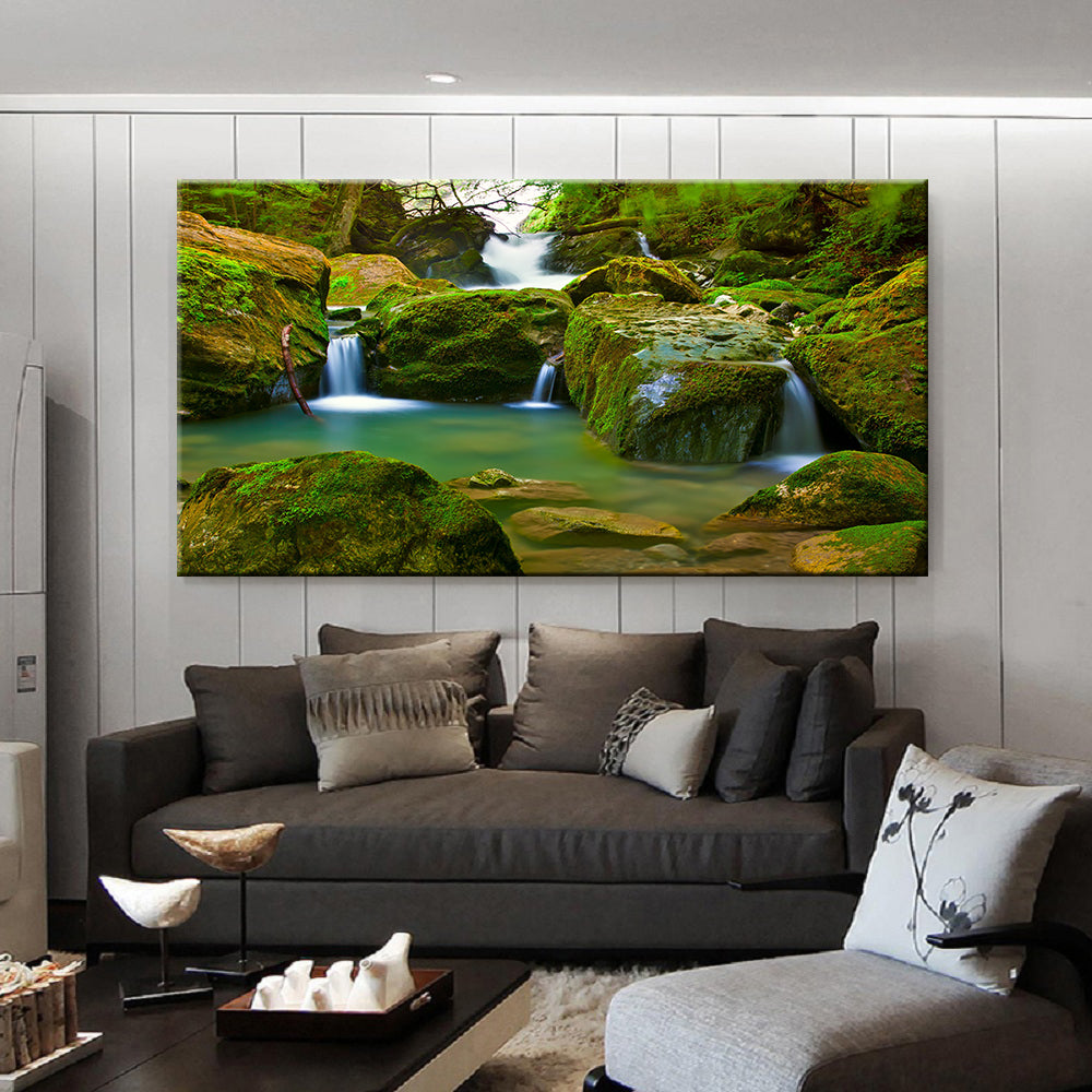 Landscape Natural Waterfall Artwork