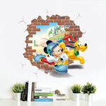 Cartoon Disney Mickey & Minnie Mouse Smash Em Wall Stickers