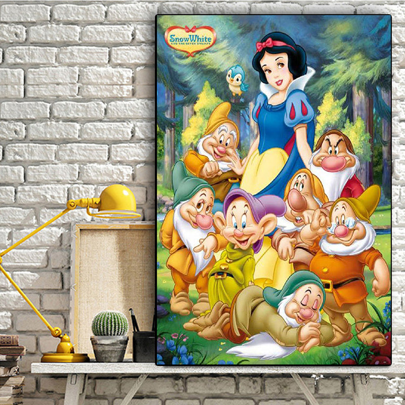 Disney Cartoon Snow White & Cinderella Canvas