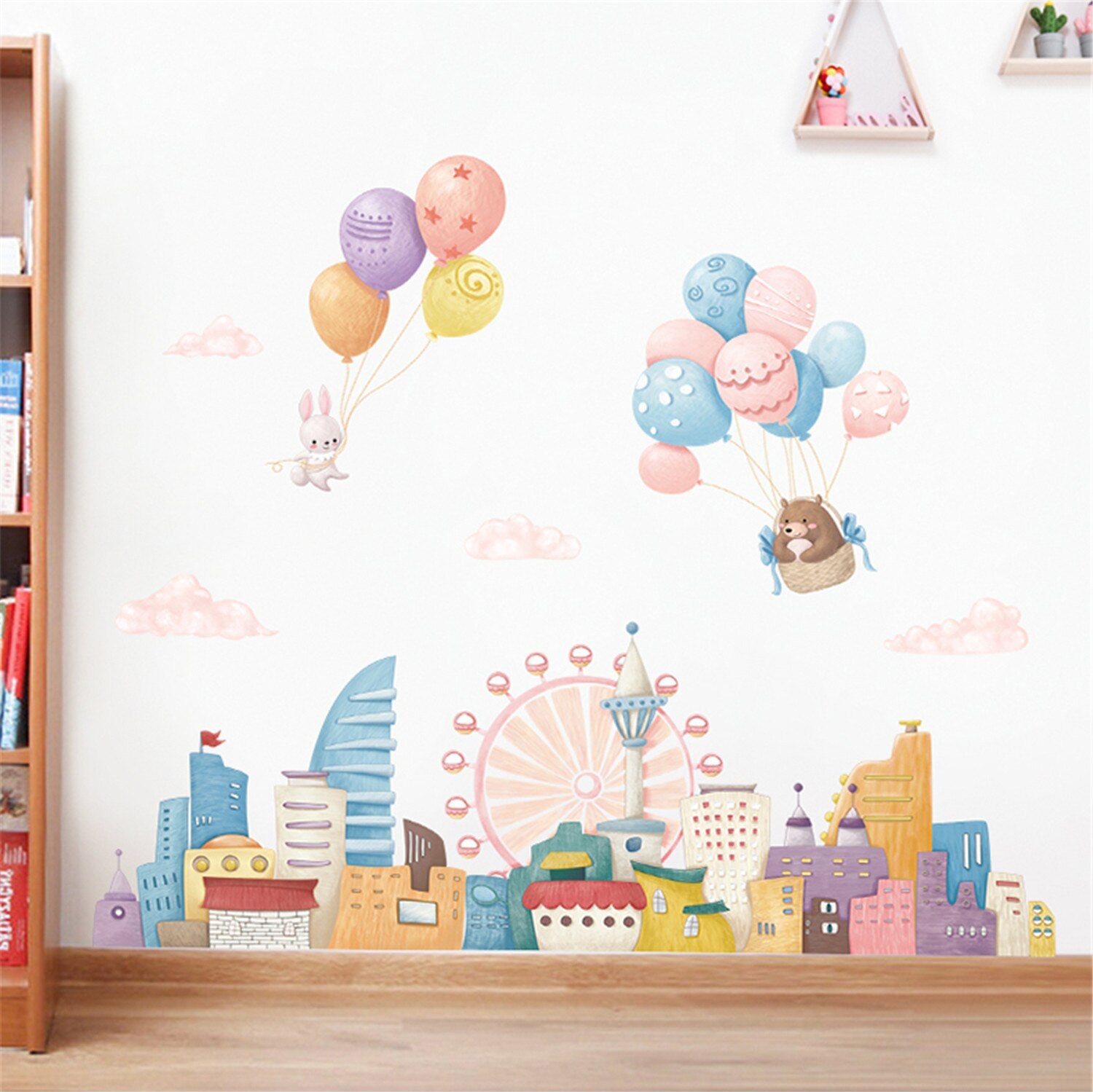 Star Moon Girl Wall Decals