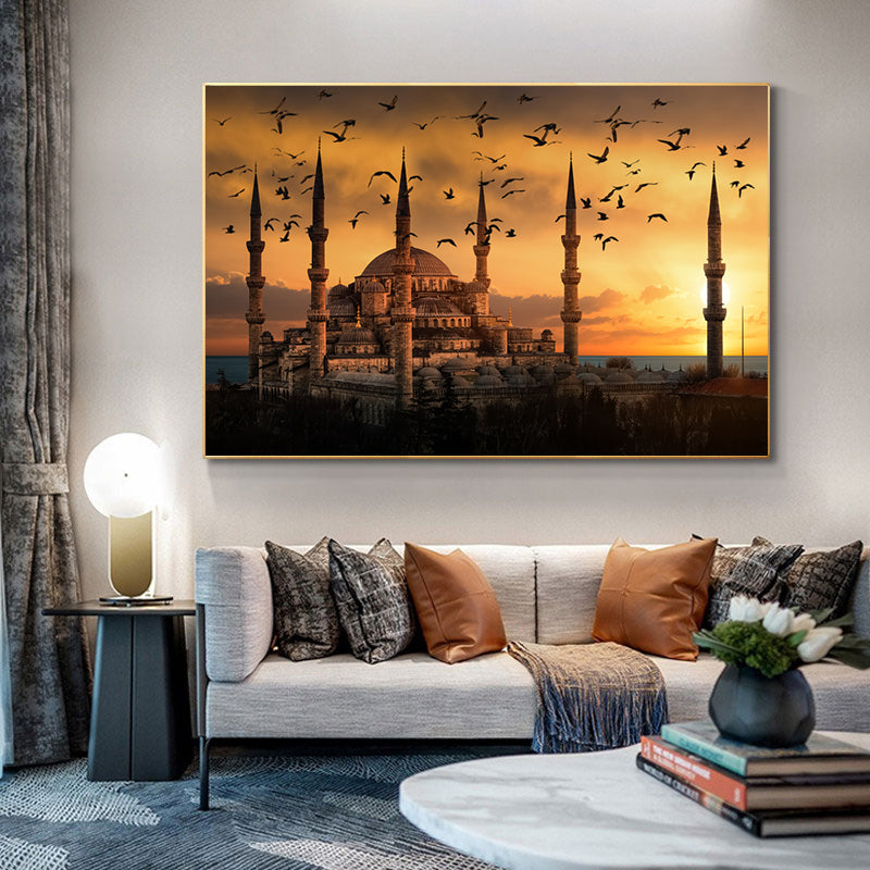 Blue Mosque In Istanbul Landscape Canvas