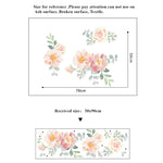 Watercolour Flowers Wall Stickers