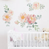 Watercolour Flowers Wall Stickers