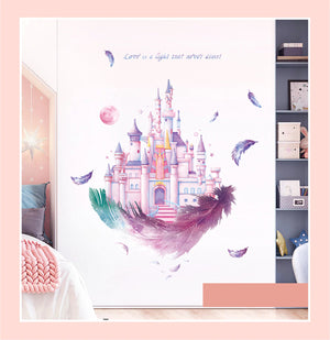 Star Moon Girl Wall Decals