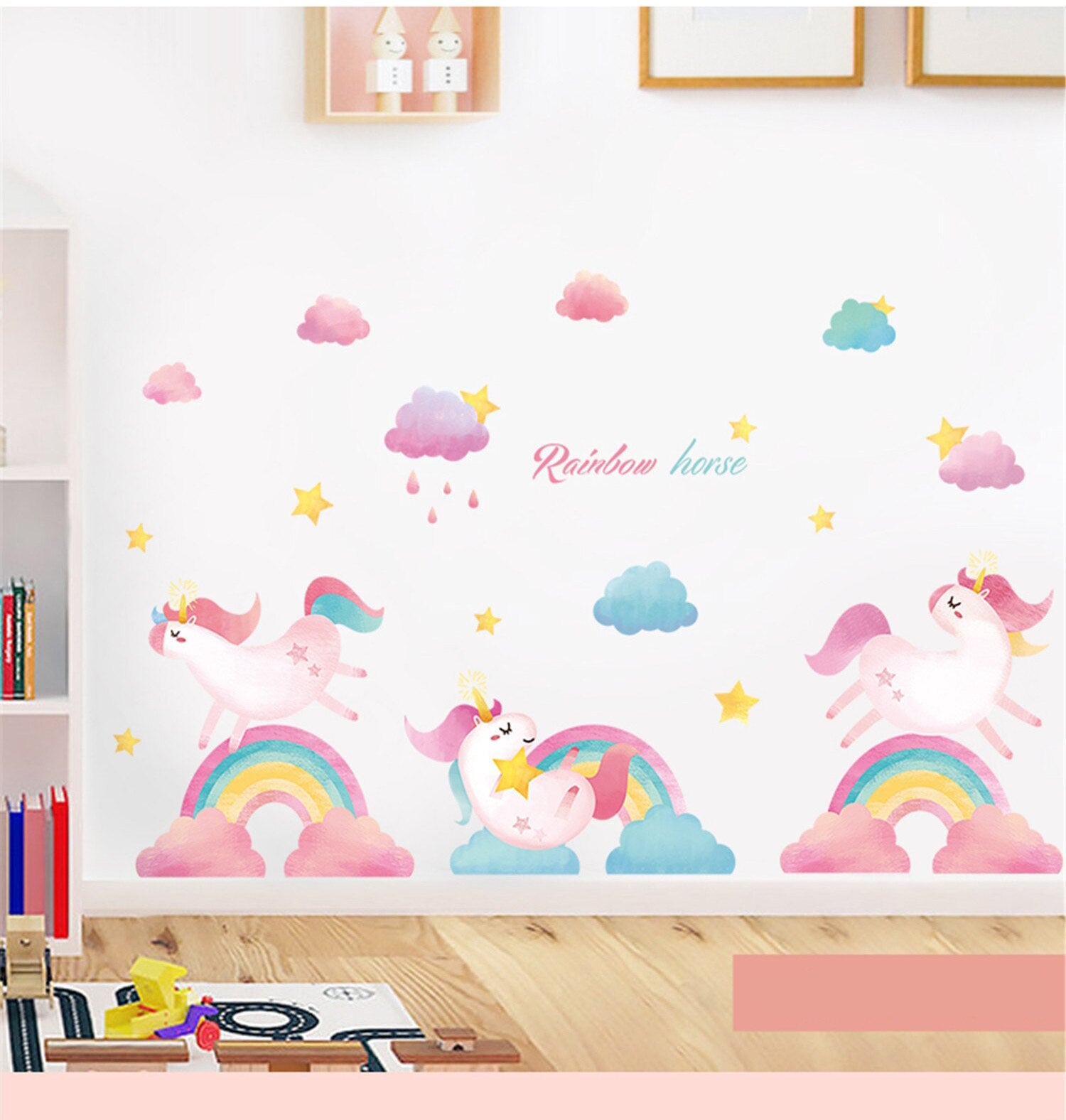 Star Moon Girl Wall Decals