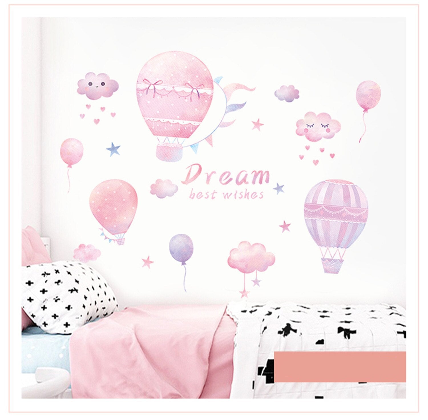 Star Moon Girl Wall Decals