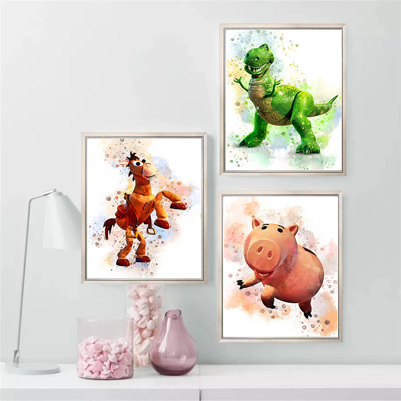 Disney Toy Story Watercolour Paintings