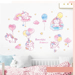 Star Moon Girl Wall Decals