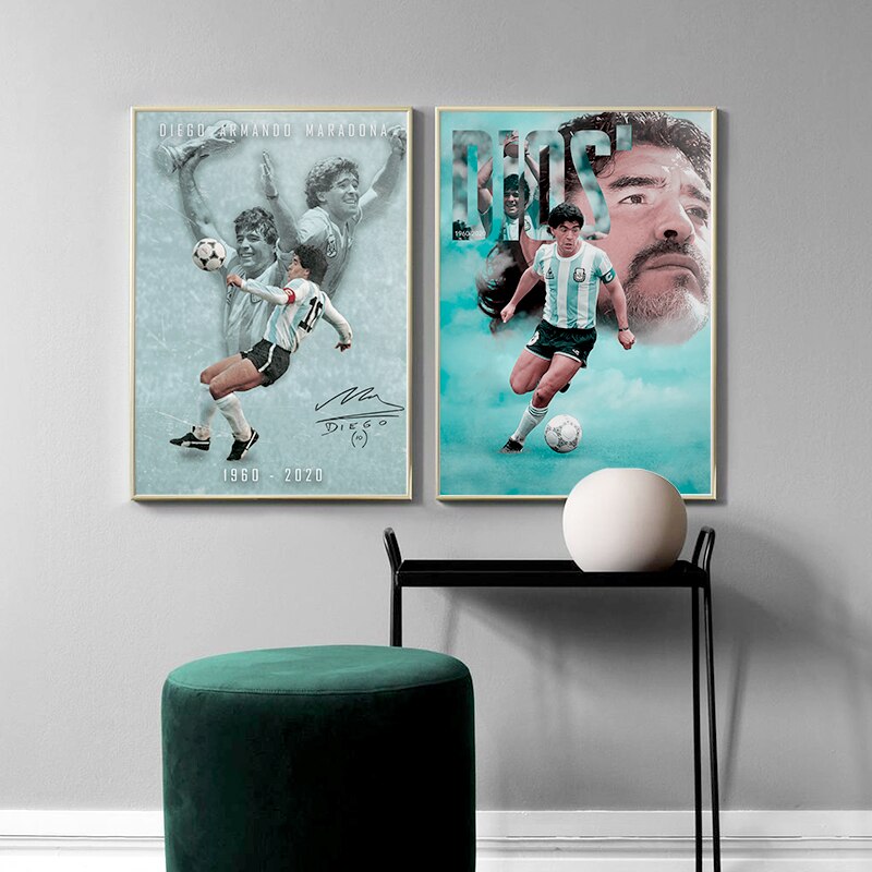 Maradona Poster Wall Art