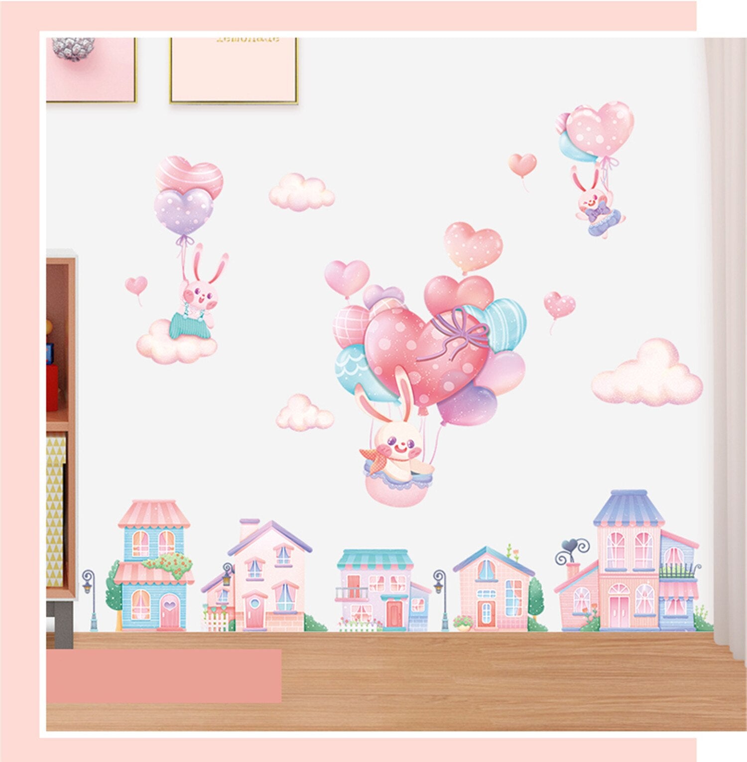 Star Moon Girl Wall Decals