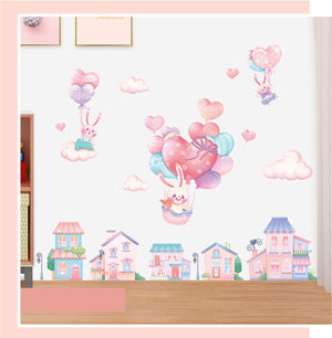 Star Moon Girl Wall Decals