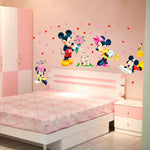 Cartoon Mickey & Minnie Mouse Wall Decals