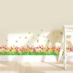 Garden Flower Tulips Wall Stickers