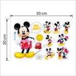 Cartoon Mickey & Minnie Mouse Wall Decals