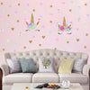 Colourful Flower Animal Unicorn Wall Sticker