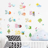 Lovely Animals 1 To 10 Wall Stickers