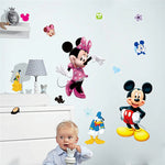 Cartoon Mickey & Minnie Mouse Wall Decals