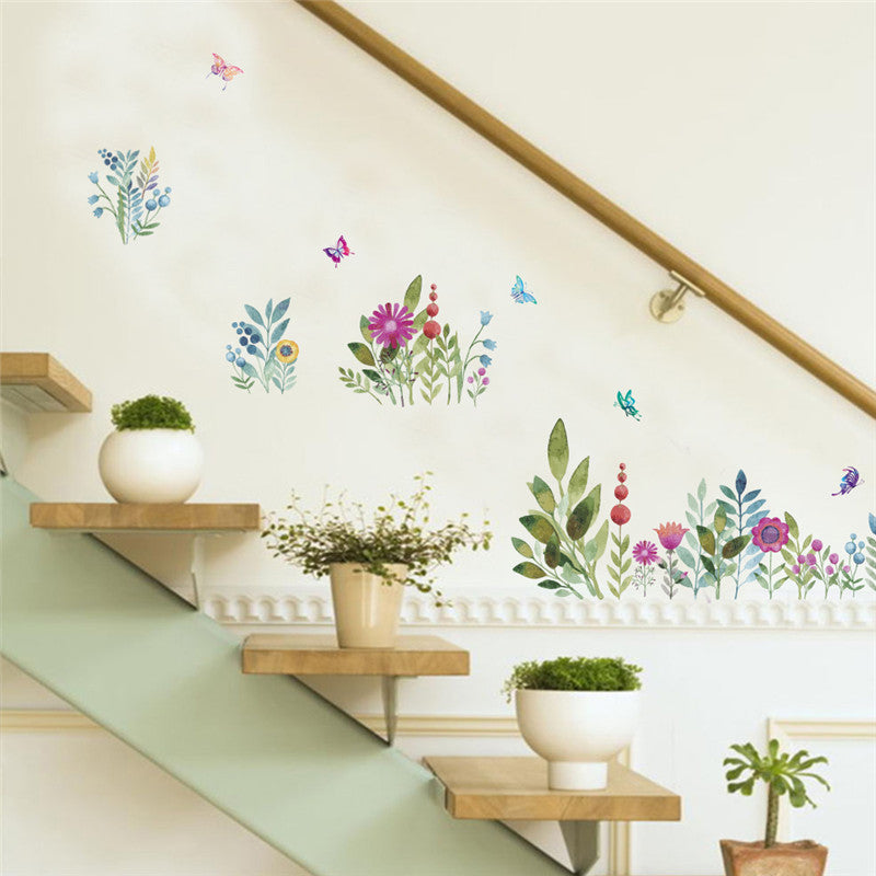 Colourful Spring Flower Wall Stickers