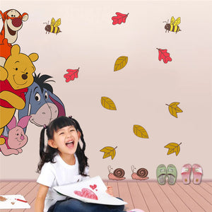 Cartoon Winnie The Pooh & Bee Wall Stickers
