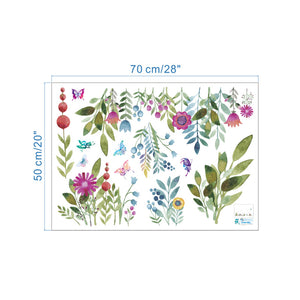 Colourful Spring Flower Wall Stickers