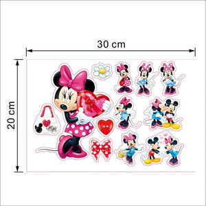 Cartoon Mickey & Minnie Mouse Wall Decals