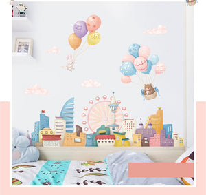 Star Moon Girl Wall Decals