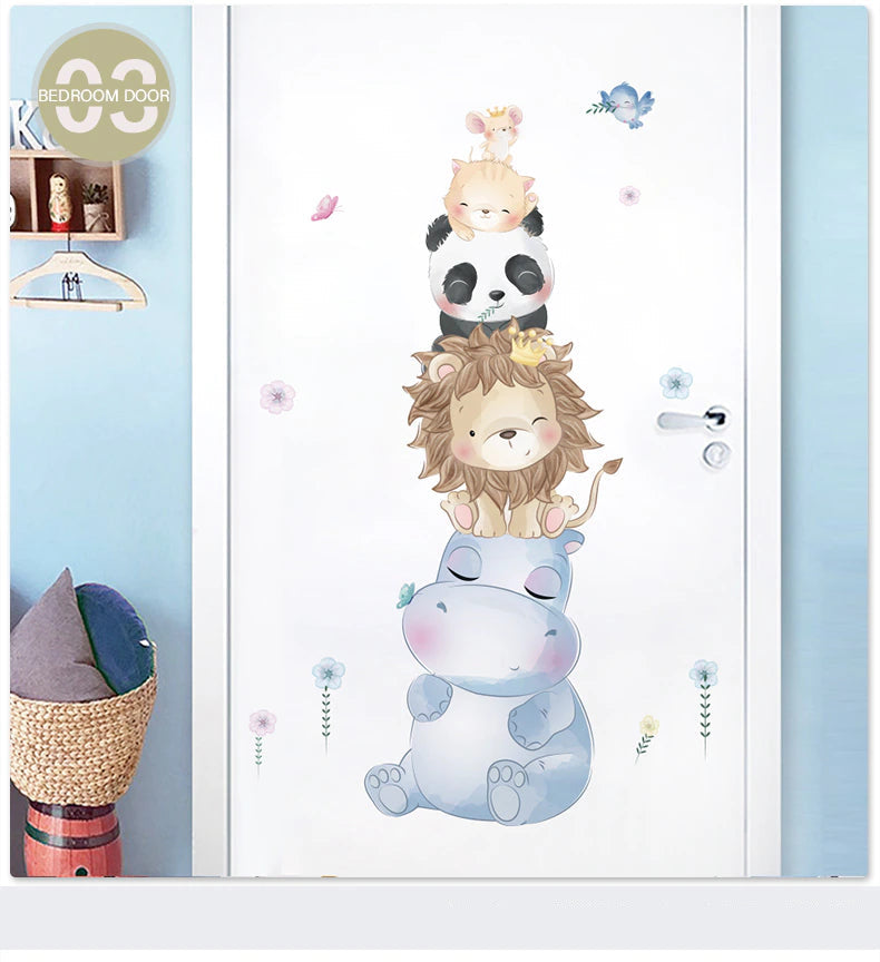 Cartoon Animals Wall Stickers