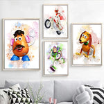 Disney Toy Story Watercolour Paintings