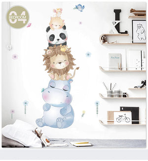 Cartoon Animals Wall Stickers