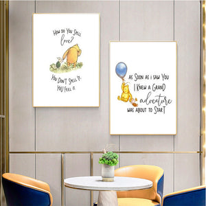 Winnie The Pooh Quotes Wall Art
