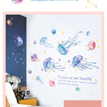 Star Moon Girl Wall Decals