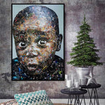 African Boy Portrait Picture Canvas