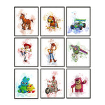 Abstract Disney Toy Story Watercolour Paintings