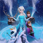 Disney Princess Anna Elsa Cartoon Posters