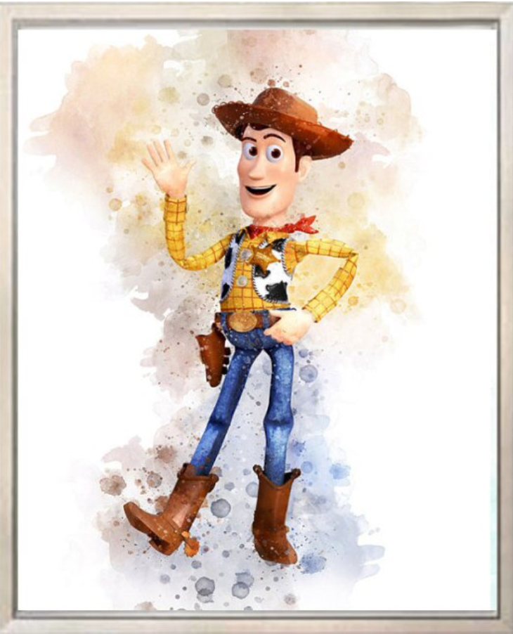 Disney Toy Story Watercolour Paintings