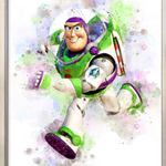 Disney Toy Story Watercolour Paintings