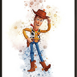 Abstract Disney Toy Story Watercolour Paintings