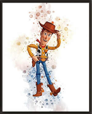 Abstract Disney Toy Story Watercolour Paintings