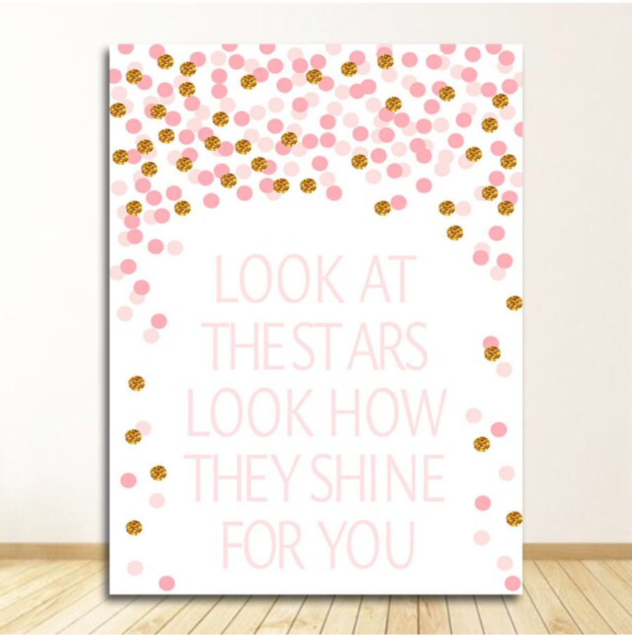 Pink Unicorn Nursery Quotes Art