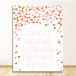 Pink Unicorn Nursery Quotes Art