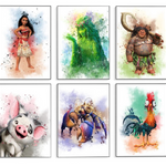 Disney Moana Characters Canvas Art