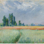 Claude Monet Poplars Poppy Fields Landscape Art