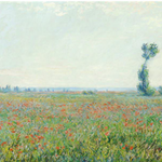 Claude Monet Poplars Poppy Fields Landscape Art