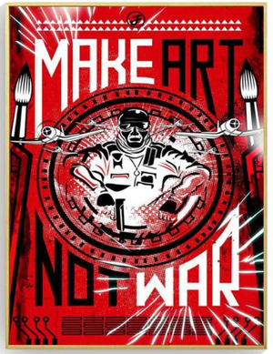 Make Art Not War Pop Art