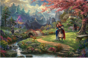 Beauty And The Beast Falling In Love Wall Art