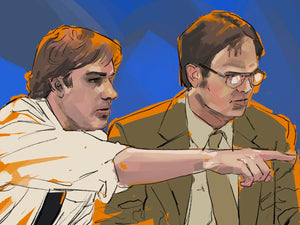 Dwight & Jim Canvas Artwork