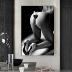 Sexy Woman With Wineglass Canvas