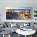 Seaside Beach Sunrise Landscape Art