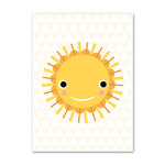 Abstract Sun Kids Wall Art